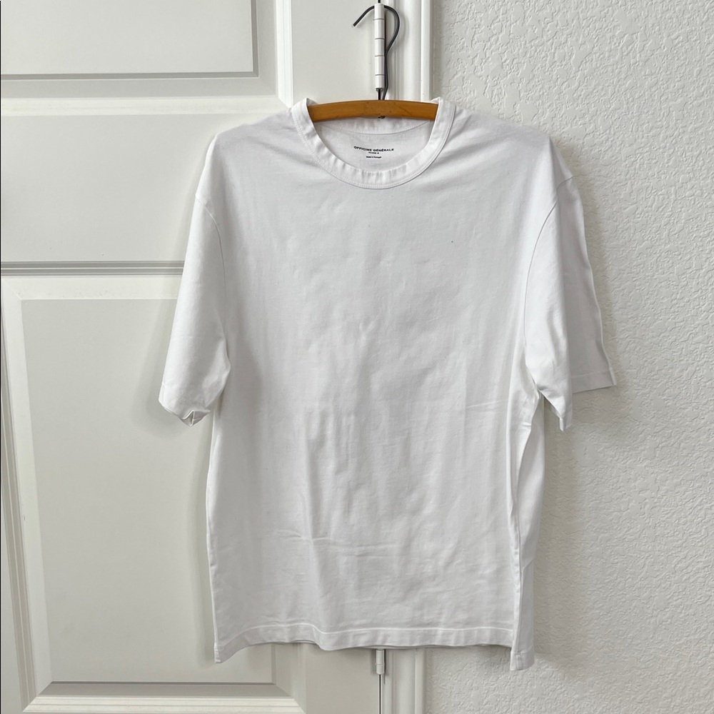Officine Generale White Short Sleeve T Shirt